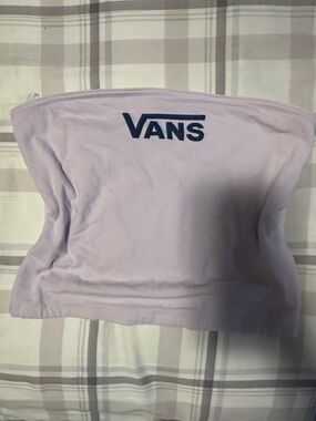 Vans Lilac Strapless Tube Top with Vans Logo